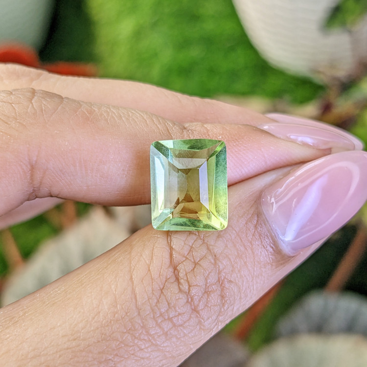 6.15 Ct. Yellowish Green Prasiolite from Brazil
