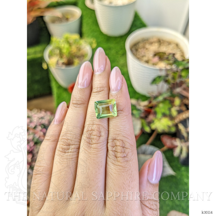 6.15 Ct. Yellowish Green Prasiolite from Brazil