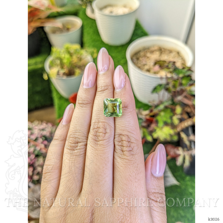 6.82 Ct. Yellowish Green Prasiolite from Brazil
