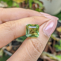 6.82 Ct. Yellowish Green Prasiolite from Brazil Life Style