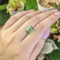 5.60 Ct. Yellowish Green Prasiolite from Brazil Life Style