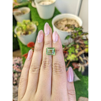 5.60 Ct. Yellowish Green Prasiolite from Brazil Life Style