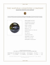 11.54 Ct. Brownish Green Cabochon Chrysoberyl from Ceylon (Sri Lanka) Scan Report