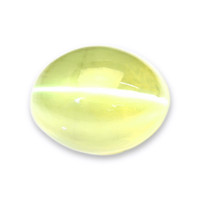 2.10 Ct. Greenish Yellow Cabochon Chrysoberyl from Madagascar Video