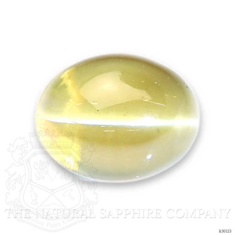 3.70 Ct. Greenish Yellow Cabochon Chrysoberyl from Tanzania