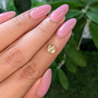 1.10 Ct. Greenish Yellow Cabochon Chrysoberyl from Ceylon (Sri Lanka) Life Style