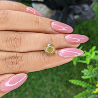 4.36 Ct. Brownish Green Cabochon Chrysoberyl from Tanzania Life Style