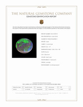 1.07 Ct. Multi Color Cabochon Crystal Opal (Jelly Opal) from Australia Scan Report
