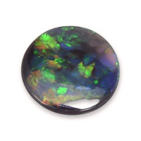 0.62 Ct. Multi Color Cabochon Black Opal (Dark Opal) from Australia Video