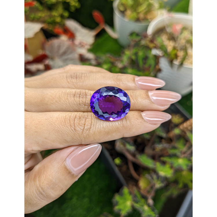 22.36 Ct. Purple Amethyst from Brazil