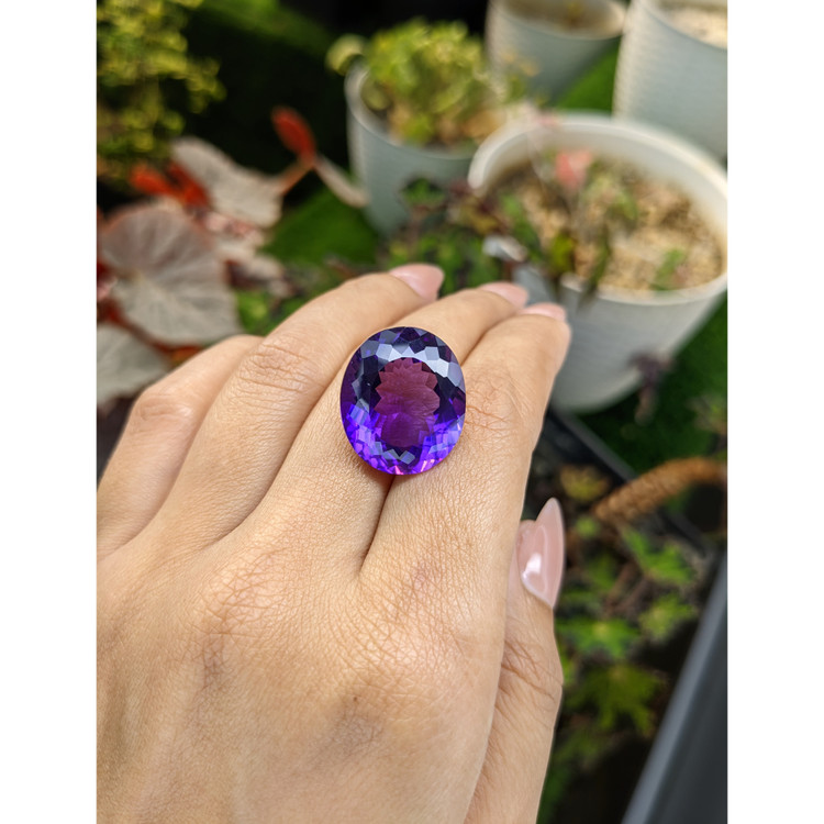 22.36 Ct. Purple Amethyst from Brazil