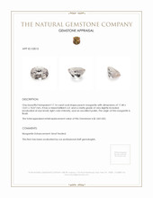 17.14 Ct. Morganite from Brazil Appraisal