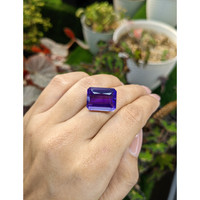 14.74 Ct. Purple Amethyst from Brazil Life Style
