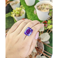 21.82 Ct. Purple Amethyst from Brazil Life Style