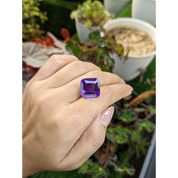 11.44 Ct. Purple Amethyst from Ceylon (Sri Lanka) Life Style