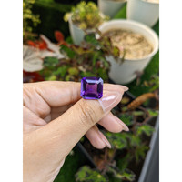 11.44 Ct. Purple Amethyst from Ceylon (Sri Lanka) Life Style