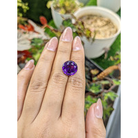 8.52 Ct. Purple Amethyst from Ceylon (Sri Lanka) Life Style