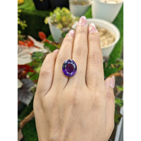 13.21 Ct. Purple Amethyst from Brazil Life Style