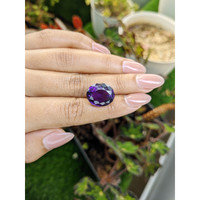 13.21 Ct. Purple Amethyst from Brazil Life Style