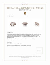 24.05 Ct. Morganite from Brazil Appraisal