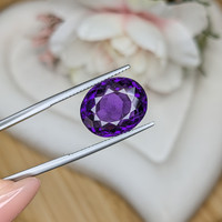 11.74 Ct. Purple Amethyst from Brazil Life Style