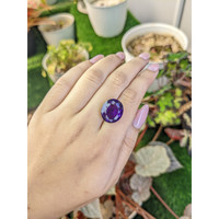 14.22 Ct. Purple Amethyst from Brazil Life Style