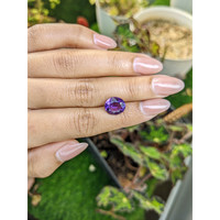 3.57 Ct. Purple Amethyst from Brazil Life Style
