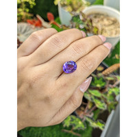5.21 Ct. Purple Amethyst from Brazil Life Style
