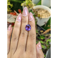 5.21 Ct. Purple Amethyst from Brazil Life Style