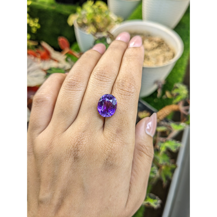 7.08 Ct. Purple Amethyst from Brazil