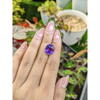 7.08 Ct. Purple Amethyst from Brazil Life Style