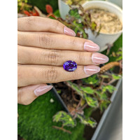 5.07 Ct. Purple Amethyst from Brazil Life Style