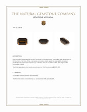 8.24 Ct. Brown Tourmaline from Brazil Appraisal