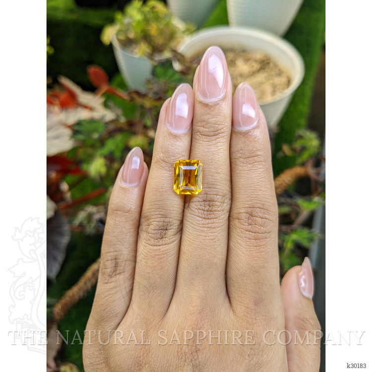 5.08 Ct. Orangish Yellow Citrine from Brazil