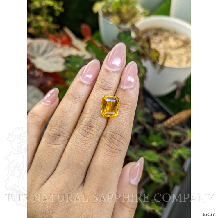 5.08 Ct. Orangish Yellow Citrine from Brazil