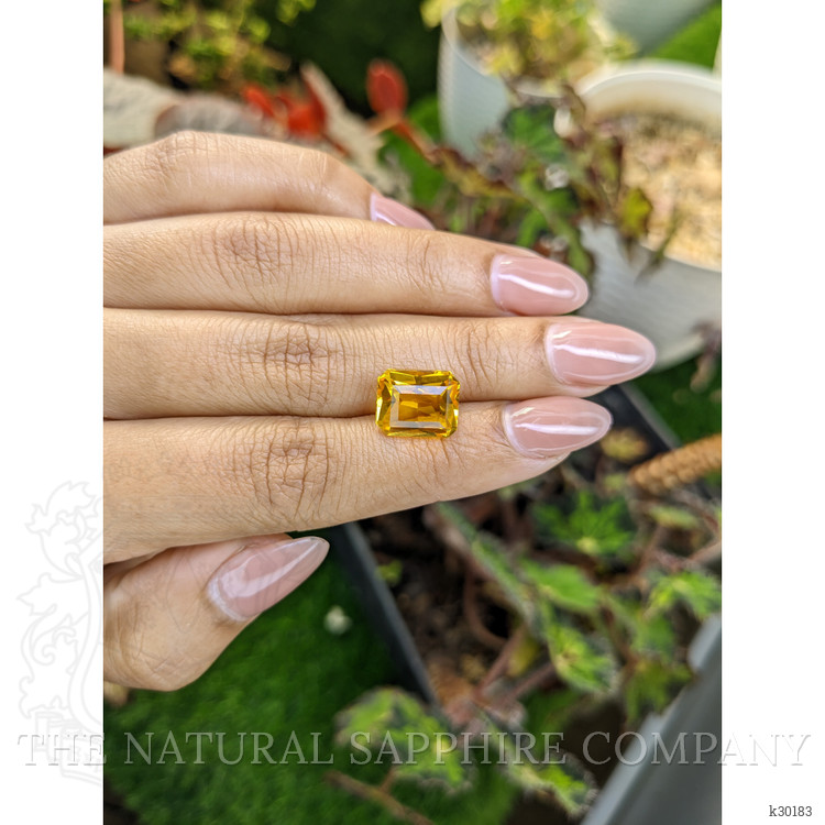 5.08 Ct. Orangish Yellow Citrine from Brazil