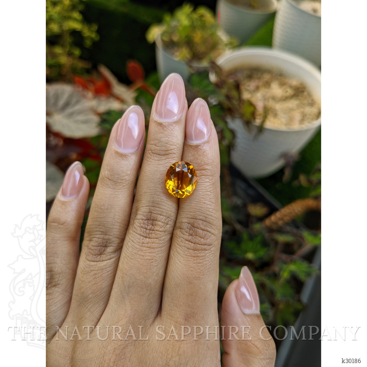 5.46 Ct. Orangish Yellow Citrine from Brazil