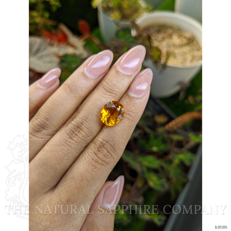 5.46 Ct. Orangish Yellow Citrine from Brazil
