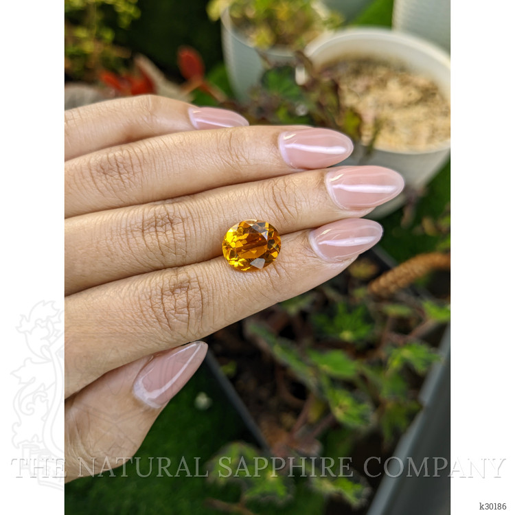 5.46 Ct. Orangish Yellow Citrine from Brazil