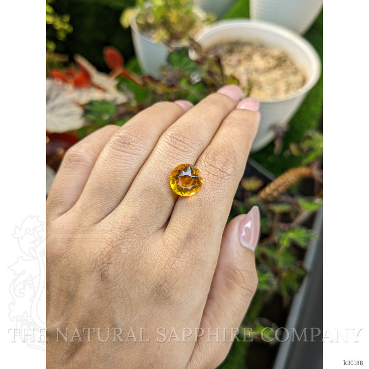 4.59 Ct. Orangish Yellow Citrine from Brazil