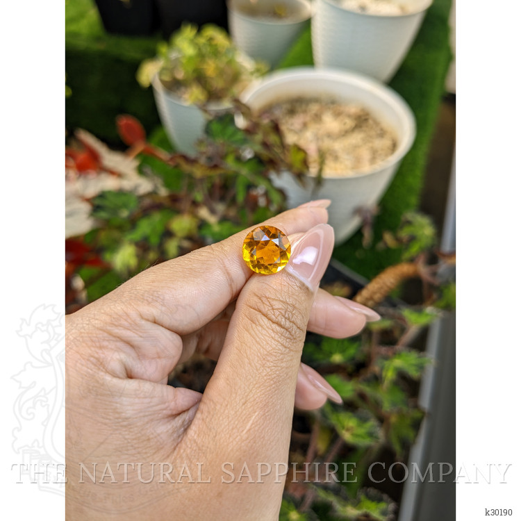 5.80 Ct. Yellowish Orange Citrine from Brazil