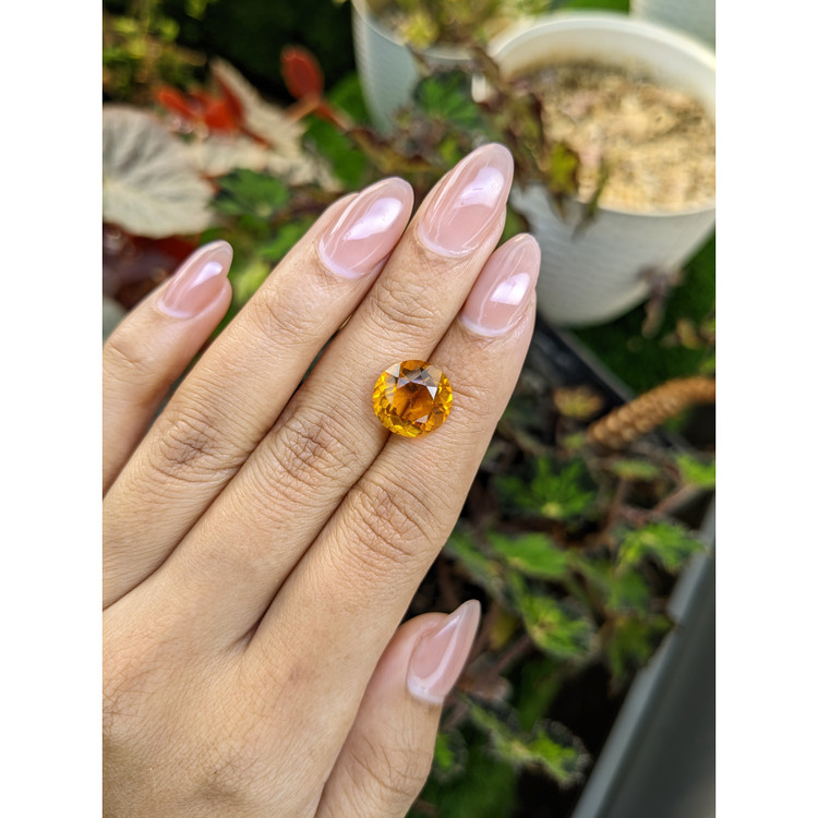 5.80 Ct. Yellowish Orange Citrine from Brazil
