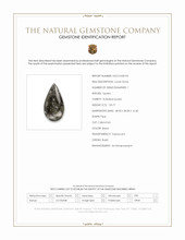 123.77 Ct. Black Cabochon Rutilated Quartz from Brazil Scan Report