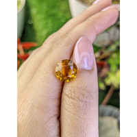 4.61 Ct. Orangish Yellow Citrine from Brazil Life Style