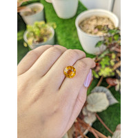 4.61 Ct. Orangish Yellow Citrine from Brazil Life Style