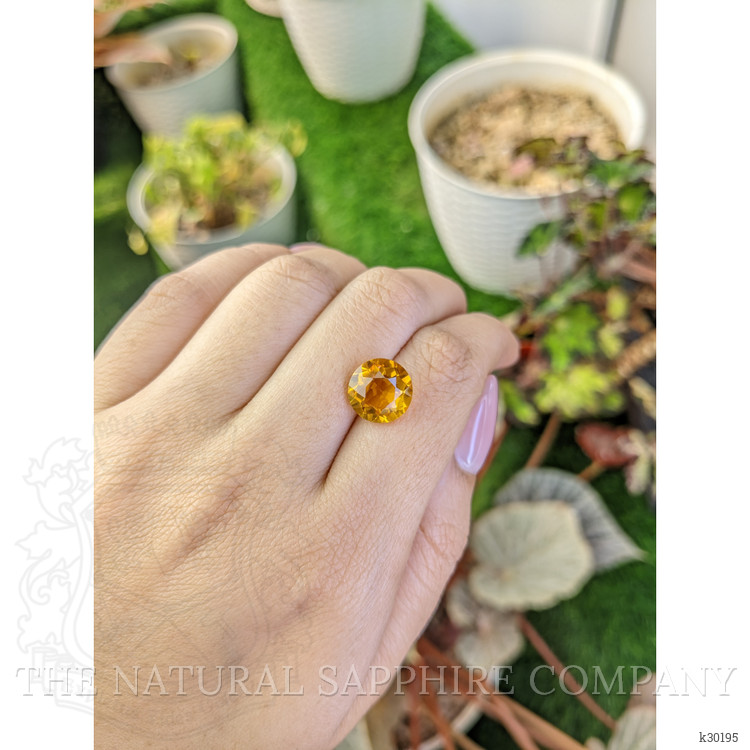 4.61 Ct. Orangish Yellow Citrine from Brazil