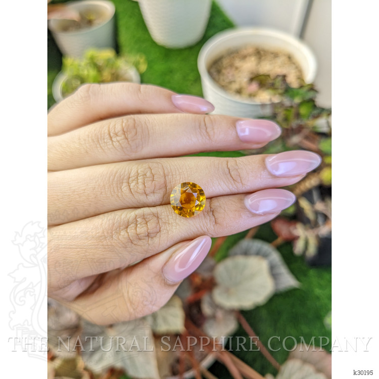 4.61 Ct. Orangish Yellow Citrine from Brazil