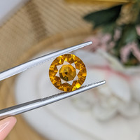 4.61 Ct. Orangish Yellow Citrine from Brazil Life Style