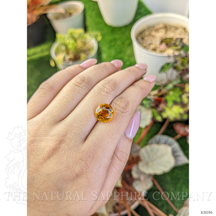 5.26 Ct. Orangish Yellow Citrine from Brazil