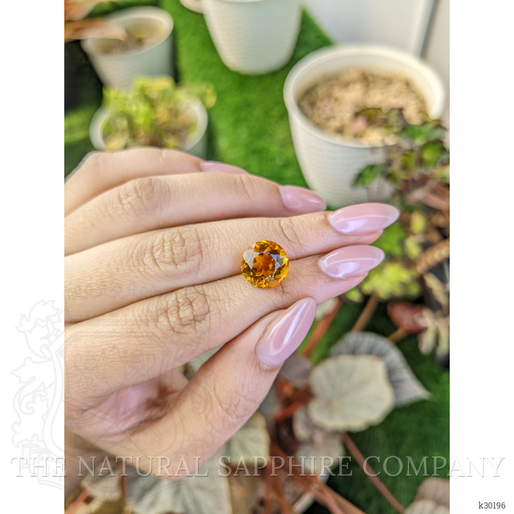 5.26 Ct. Orangish Yellow Citrine from Brazil